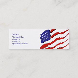 Cartão De Visita Mini Bandeira dos EUA