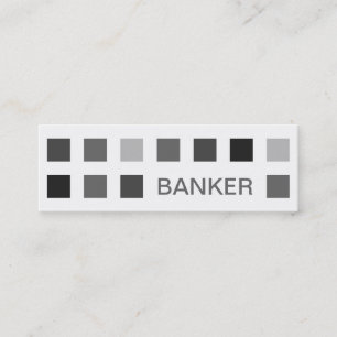 Cartão De Visita Mini BANKER (mod quadrares)