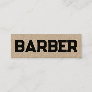 Cartão De Visita Mini Barber Hairdresser QR