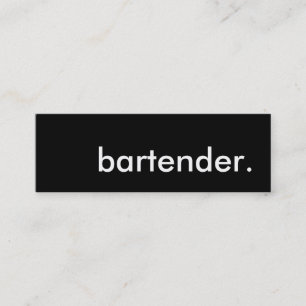 Cartão De Visita Mini barman.