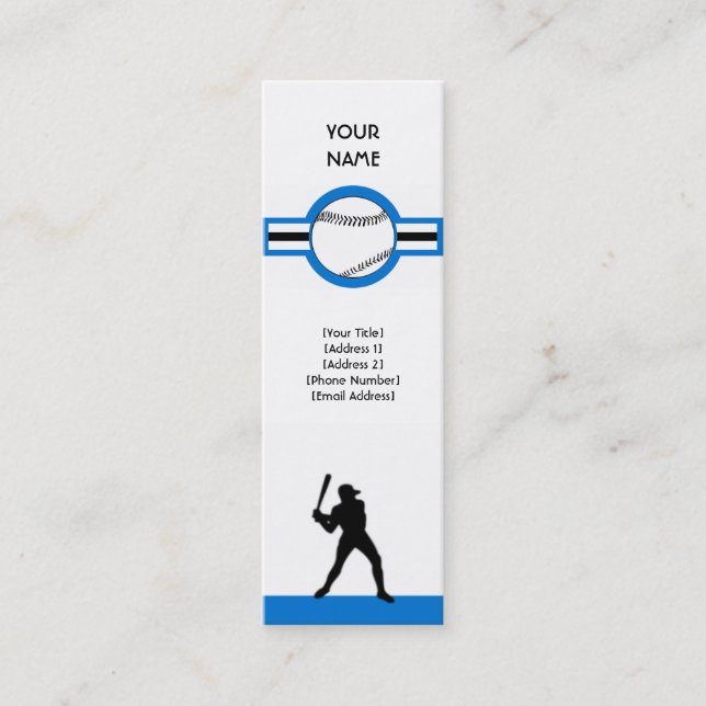 Cartão De Visita Mini beisebol: estrela do ar (Frente)