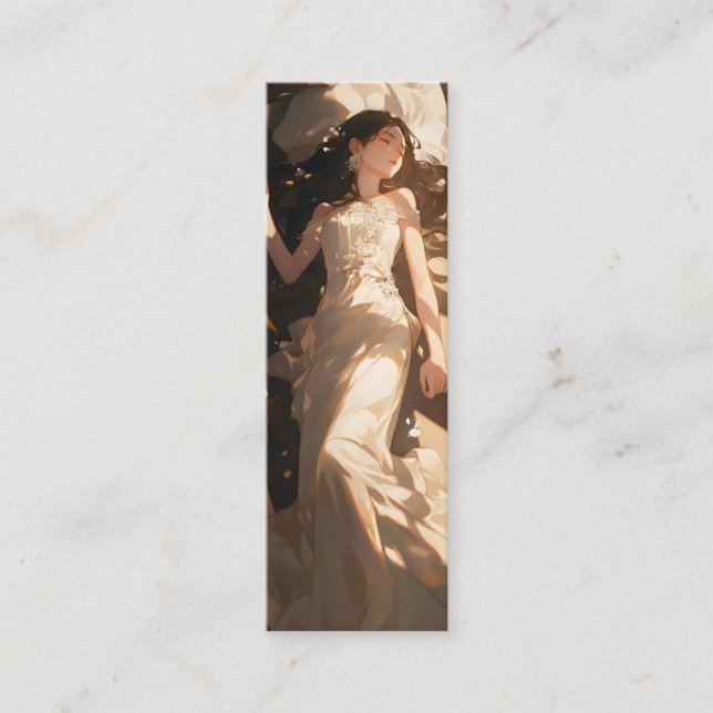 Cartão De Visita Mini Belo anime noivo (Frente)