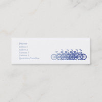 Bicicleta azul - magro