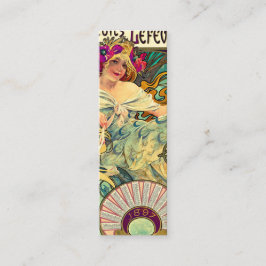 Cartão De Visita Mini Biscoitos Lefevre-Utile por Alphonse Mucha (1896)