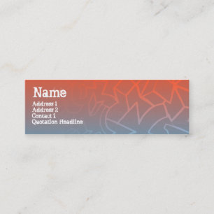 CARTÃO DE VISITA MINI BLOCOS DA RUA