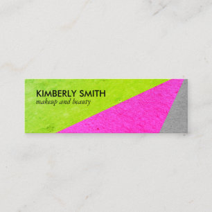 Cartão De Visita Mini Blocos de Cores Específicos para Chic Negrito