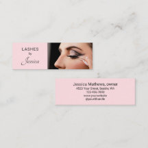 Blush Rosa Minimalista Moderno Cílios Maquiagem Fo