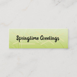 Cartão De Visita Mini Boas-vindas saudações de um/dois