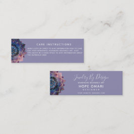 Cartão De Visita Mini Boho Nebula Mandala, Mística