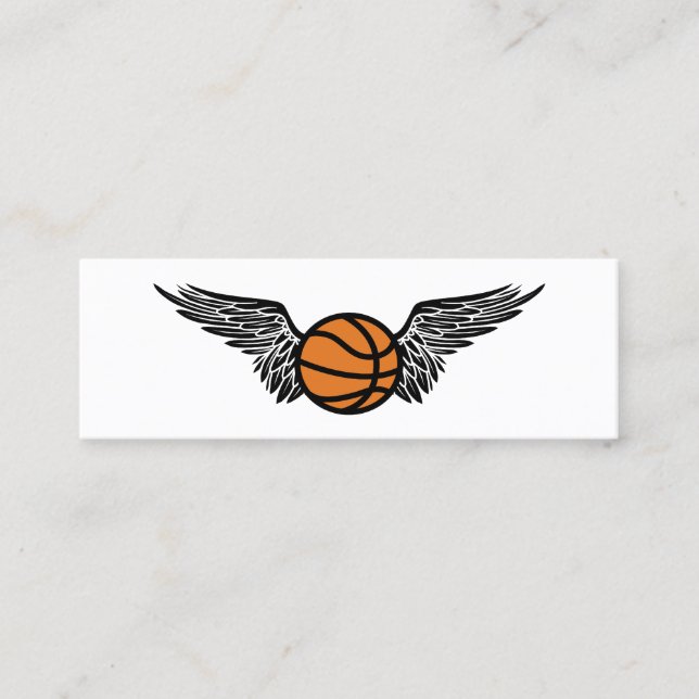 Cartão De Visita Mini bola de basquete voadora (Frente)