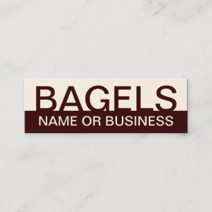 Cartão De Visita Mini bold BAGELS