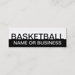 Cartão De Visita Mini bold BASKETBALL (personalizável por cor)