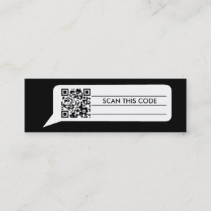 Cartão De Visita Mini Bolha cómica