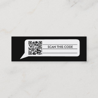 Cartão De Visita Mini Bolha cómica