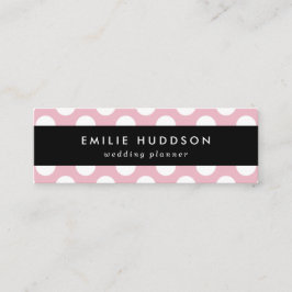 Cartão De Visita Mini Bolinhas rosa, padrão de Bolinhas, pontos, pontos