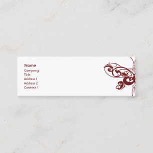 Cartão De Visita Mini Borboleta - magro