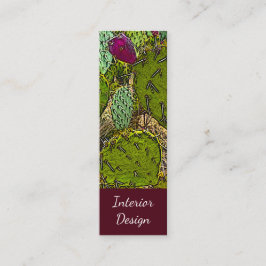 Cartão De Visita Mini Botânica do Deserto do Interior