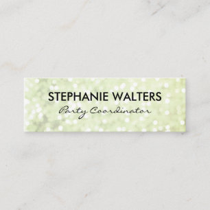 Cartão De Visita Mini Brilho elegante