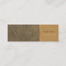 Brincos de argola de couro dourado elegantes em ex