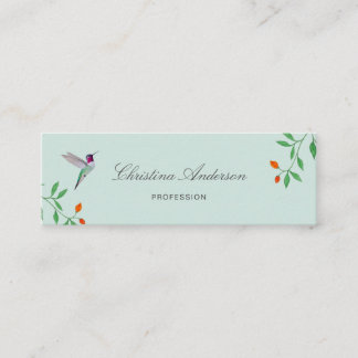 Cartão De Visita Mini California Hummingbird  Business Card