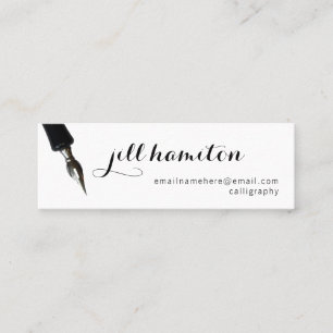 Cartão De Visita Mini Caligrafia