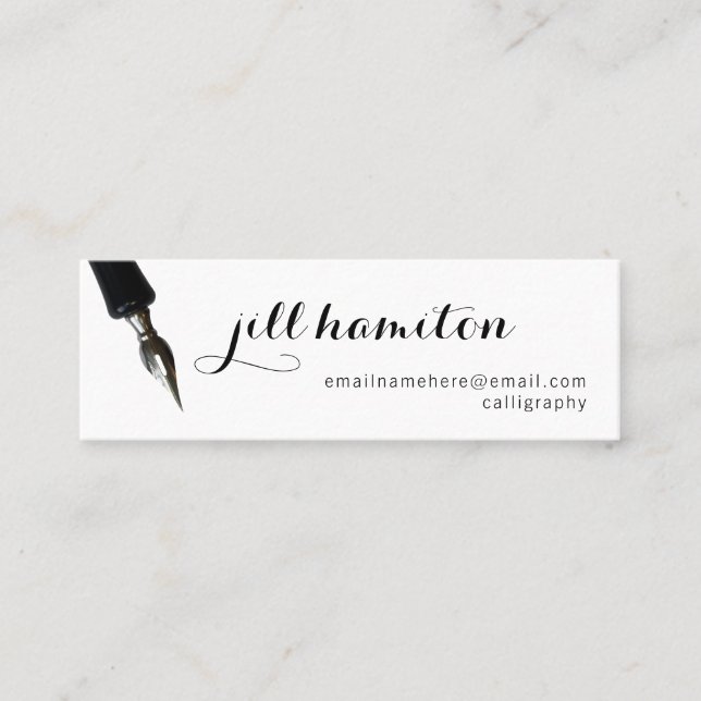 Cartão De Visita Mini Caligrafia (Frente)