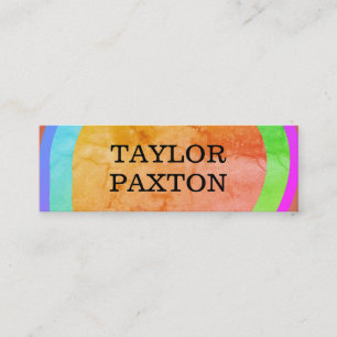 Cartão De Visita Mini Camadas de Forma Artística