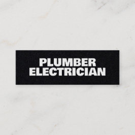 Cartão De Visita Mini ⚡ Canalizador e Eletricidade Premium