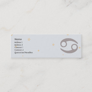 Cartão De Visita Mini Cancer - magro