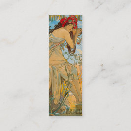 Cartão De Visita Mini Carriage Dealers by Alphonse Mucha (1902) Bookmark