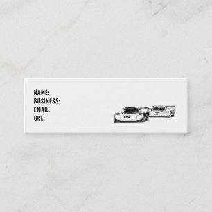 Cartão De Visita Mini Carros - raça - magros - personalizado
