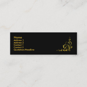 Cartão De Visita Mini cartão do fluxo mini