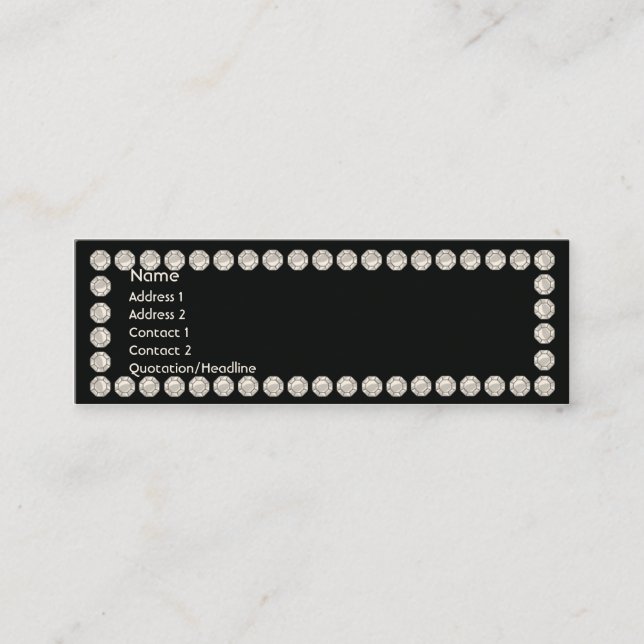 Cartão De Visita Mini Carvões - magros (Frente)