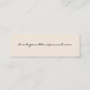 Cartão De Visita Mini Casal do bastão em uma data