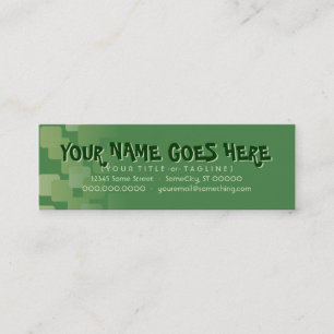 Cartão De Visita Mini cascatas retros