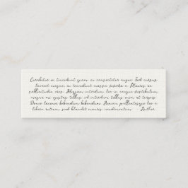 Cartão De Visita Mini Celebração personalizada de cadernos funerários