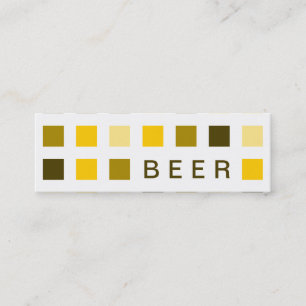Cartão De Visita Mini CERVEJA (quadrados da modificação)
