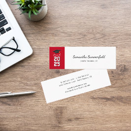 Cartão De Visita Mini Chamada de Script Moderno para Graduação 2025