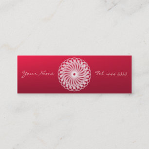 Cartão De Visita Mini Charming Floral Mandala