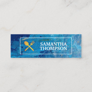 Cartão De Visita Mini Chef criativo  Utensílios Cozinhar  Arte Moderna