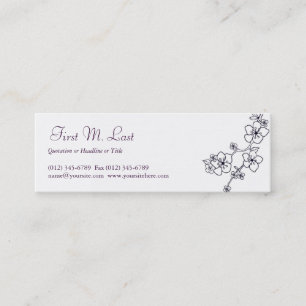 Cartão De Visita Mini Cherise