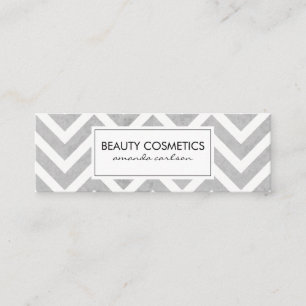 Cartão De Visita Mini Chevron Contemporâneo