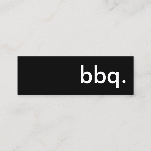 Cartão De Visita Mini Churrasco. (Frente)