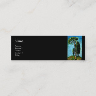 CARTÃO DE VISITA MINI CIPRESS E PINOS MEDITERRÂNICOS NA TÚSCULA