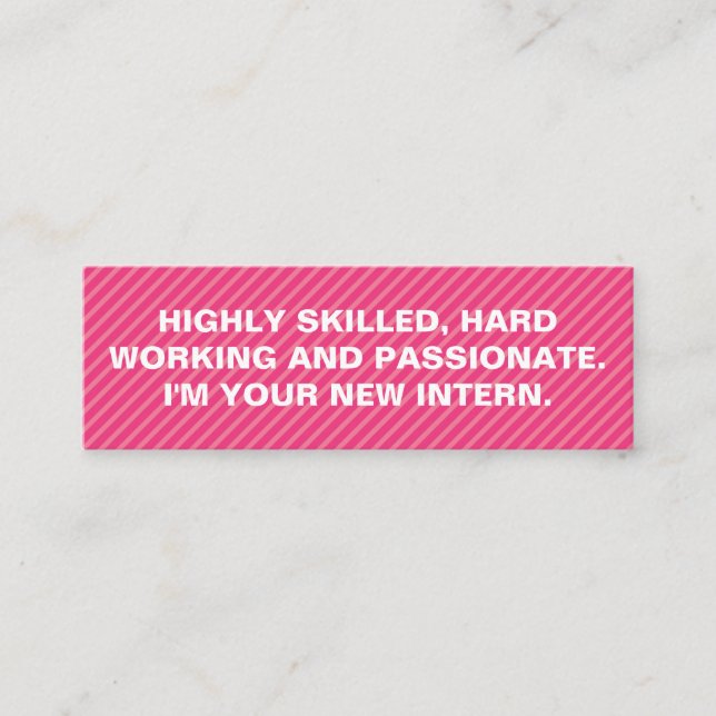 Cartão De Visita Mini Citação em negrito (Frente)