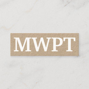 Cartão De Visita Mini Cobrir corajoso gigante grande das iniciais