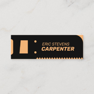 Cartão De Visita Mini cobrir de forma visível preto