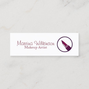 Cartão De Visita Mini Cobrir lipstic do estilo do maquilhador