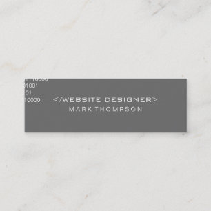 Cartão De Visita Mini Codificação