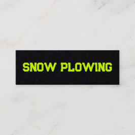 Cartão De Visita Mini Código QR de Remoção de Neve